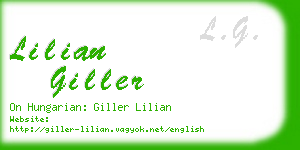 lilian giller business card